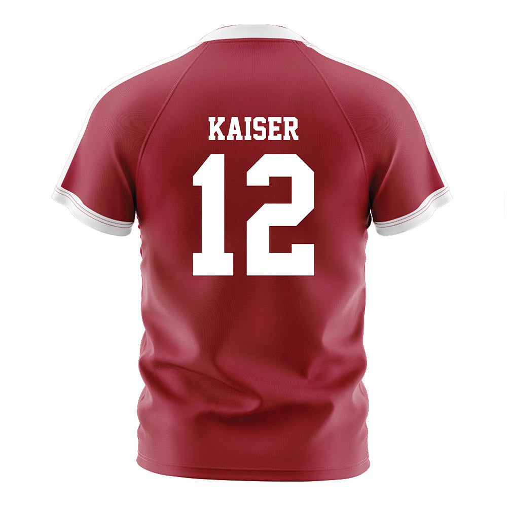 Oklahoma - NCAA Women's Soccer : Kennedy Kaiser - Crimson Red Soccer Jersey-1