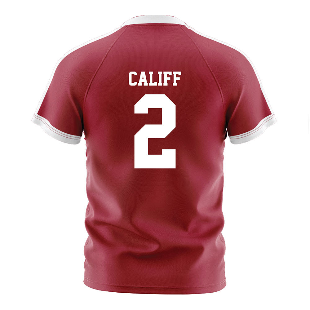 Oklahoma - NCAA Women's Soccer : Paige Califf - Crimson Red Soccer Jersey-1
