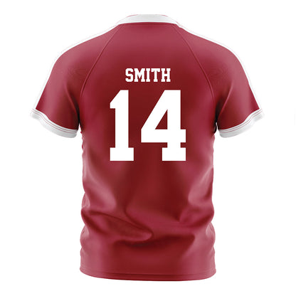 Oklahoma - NCAA Women's Soccer : Kiki Smith - Crimson Red Soccer Jersey-1