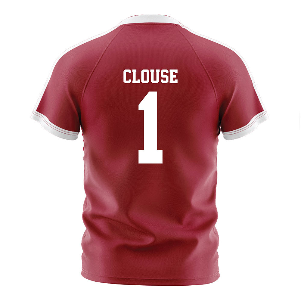 Oklahoma - NCAA Women's Soccer : Kenzie Clouse - Crimson Red Soccer Jersey-1
