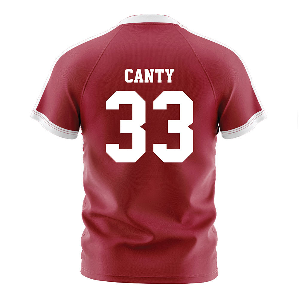 Oklahoma - NCAA Women's Soccer : Elle Canty - Crimson Red Soccer Jersey-1