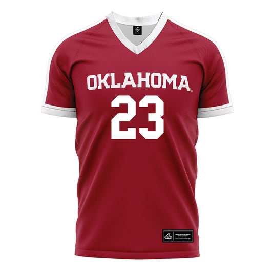 Oklahoma - NCAA Women's Soccer : Sadie Sterbenz - Crimson Red Soccer Jersey-0