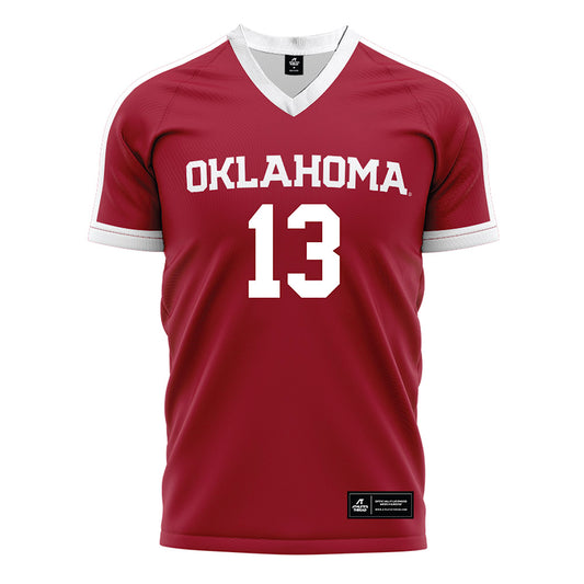 Oklahoma - NCAA Women's Soccer : Kylie Briscoe - Crimson Red Soccer Jersey-0