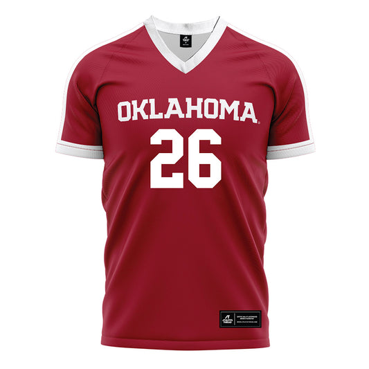 Oklahoma - NCAA Women's Soccer : Olivia Wright - Crimson Red Soccer Jersey-0