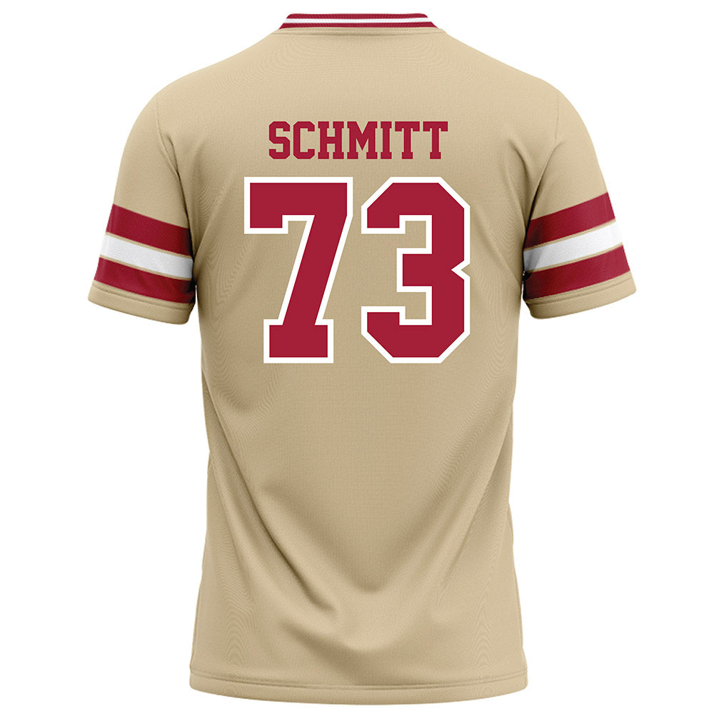 Oklahoma - NCAA Football : Deacon Schmitt - Cream Football Jersey-1
