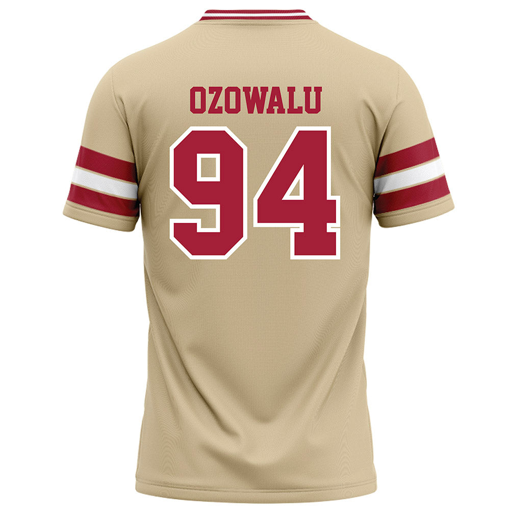 Oklahoma - NCAA Football : Kenny Ozowalu - Cream Football Jersey-1