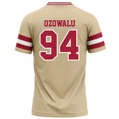Oklahoma - NCAA Football : Kenny Ozowalu - Cream Football Jersey-1
