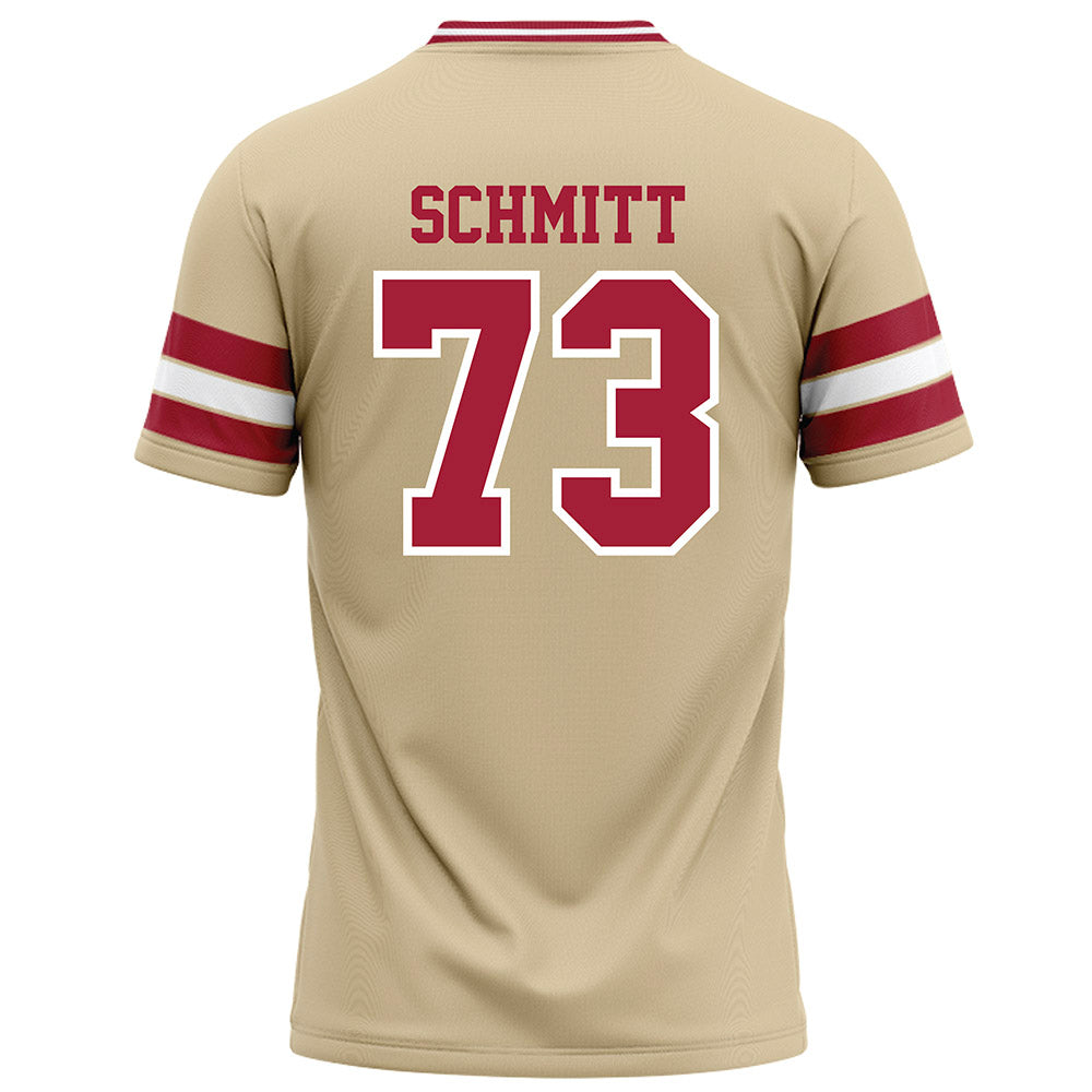 Oklahoma - NCAA Football : Deacon Schmitt - Cream Football Jersey-1