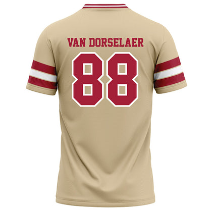 Oklahoma - NCAA Football : Jack Van Dorselaer - Cream Football Jersey-1