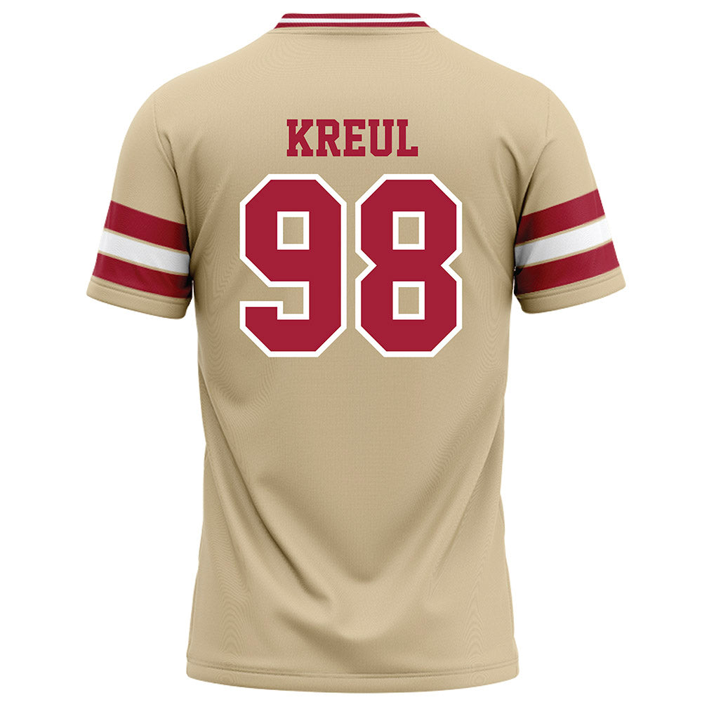 Oklahoma - NCAA Football : Jake Kreul - Cream Football Jersey-1