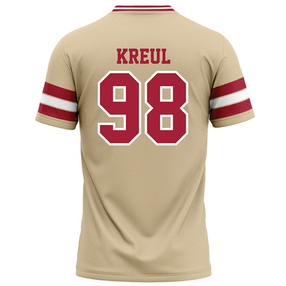 Oklahoma - NCAA Football : Jake Kreul - Cream Football Jersey-1