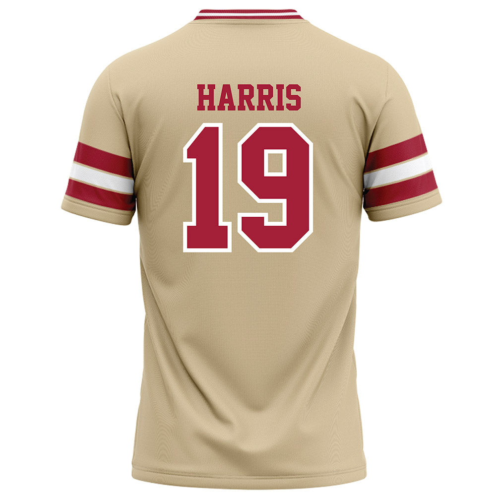 Oklahoma - NCAA Football : Brian Harris - Cream Football Jersey-1