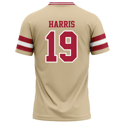 Oklahoma - NCAA Football : Brian Harris - Cream Football Jersey-1