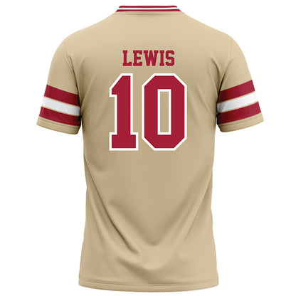 Oklahoma - NCAA Football : Kip Lewis - Cream Football Jersey-1