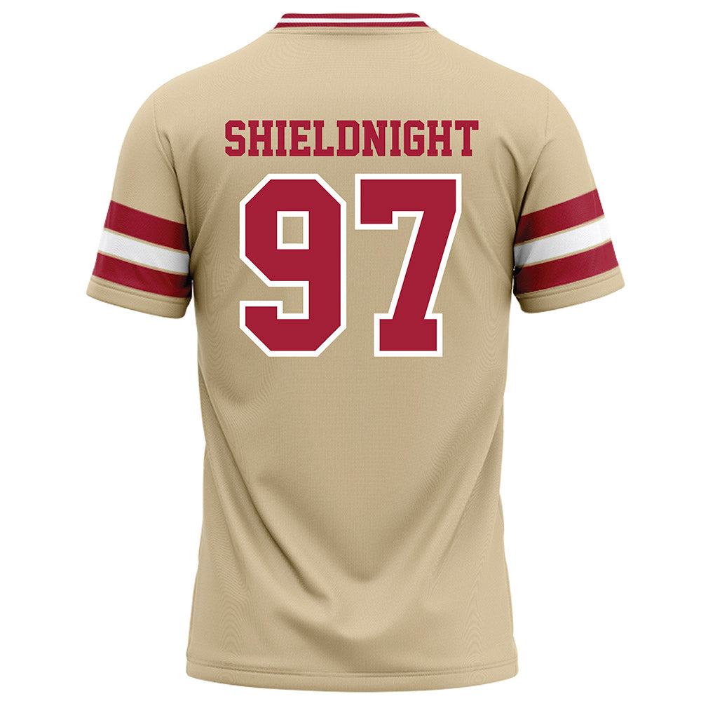 Oklahoma - NCAA Football : Alex Shieldnight - Cream Football Jersey-1