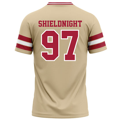 Oklahoma - NCAA Football : Alex Shieldnight - Cream Football Jersey-1