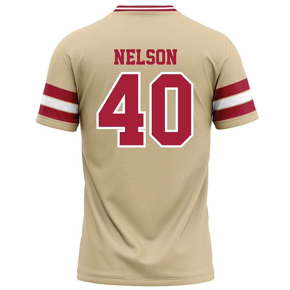 Oklahoma - NCAA Football : Matthew Nelson - Cream Football Jersey-1