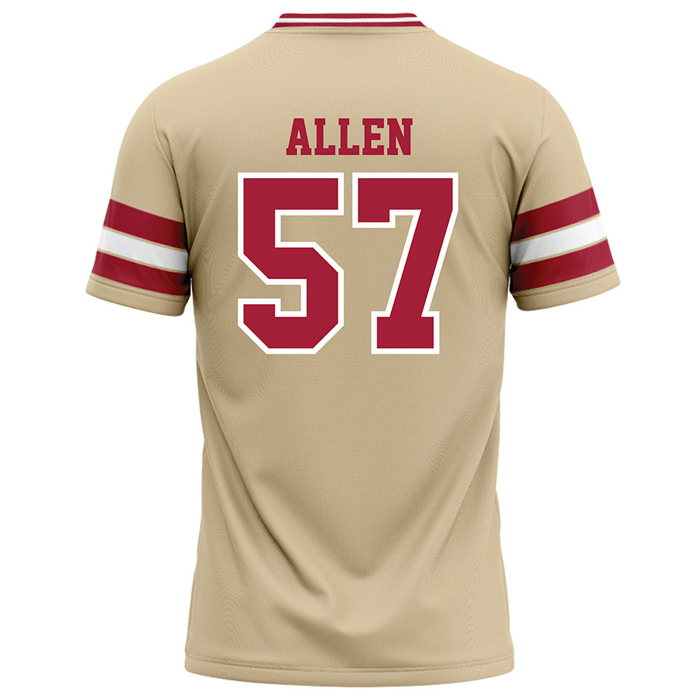 Oklahoma - NCAA Football : Gunnar Allen - Cream Football Jersey-1