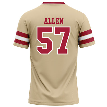 Oklahoma - NCAA Football : Gunnar Allen - Cream Football Jersey-1