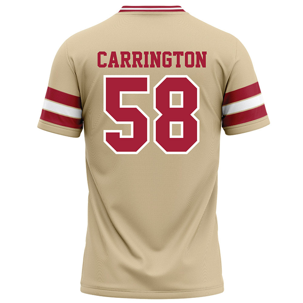 Oklahoma - NCAA Football : James Carrington - Cream Football Jersey-1
