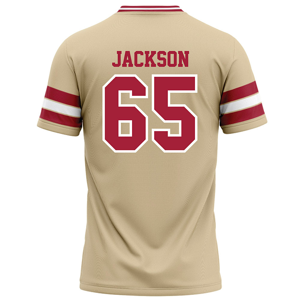Oklahoma - NCAA Football : Jayden Jackson - Cream Football Jersey-1