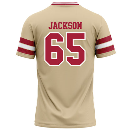 Oklahoma - NCAA Football : Jayden Jackson - Cream Football Jersey-1