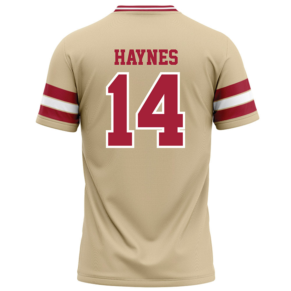 Oklahoma - NCAA Football : Trystan Haynes - Cream Football Jersey-1