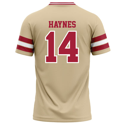 Oklahoma - NCAA Football : Trystan Haynes - Cream Football Jersey-1