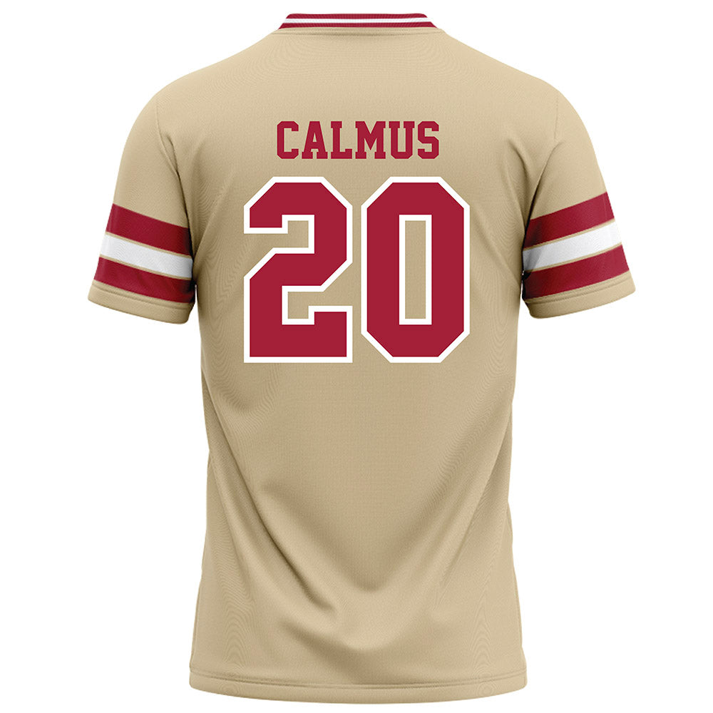 Oklahoma - NCAA Football : Casen Calmus - Cream Football Jersey-1