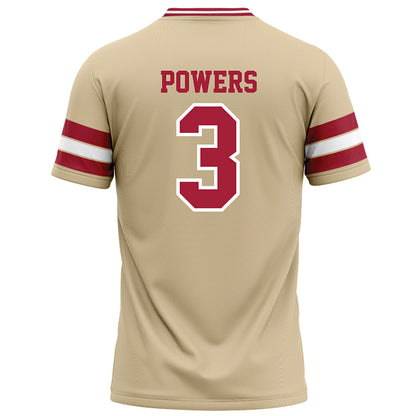 Oklahoma - NCAA Football : Reggie Powers - Cream Football Jersey-1