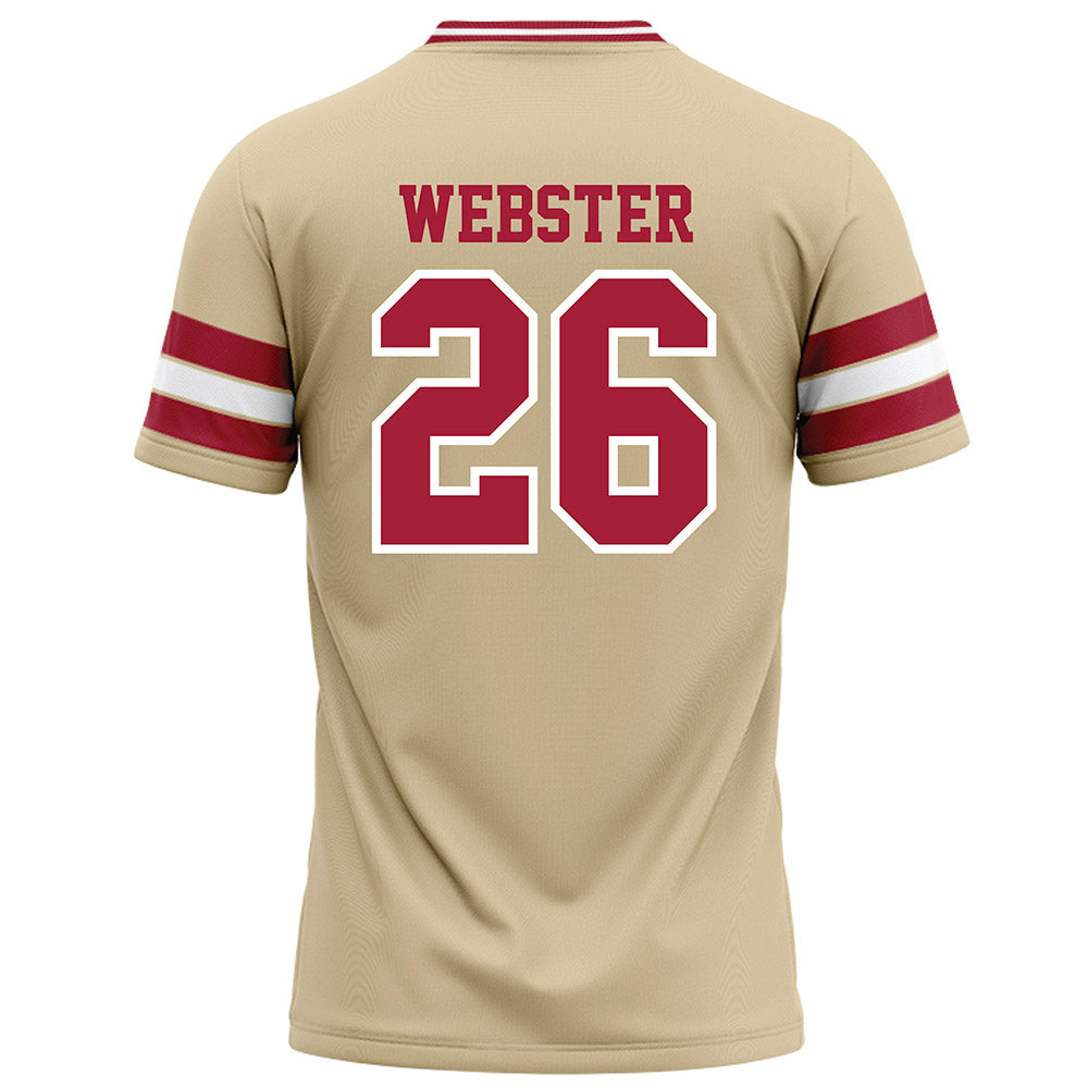 Oklahoma - NCAA Football : eLGee Webster - Cream Football Jersey-1