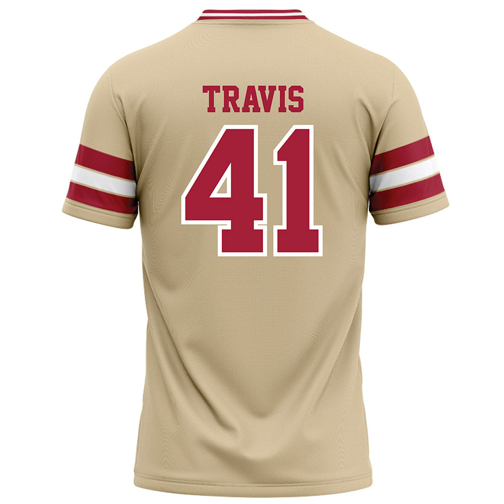 Oklahoma - NCAA Football : Barrett Travis - Cream Football Jersey-1