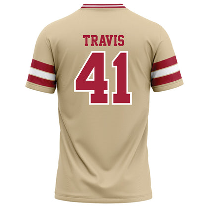 Oklahoma - NCAA Football : Barrett Travis - Cream Football Jersey-1