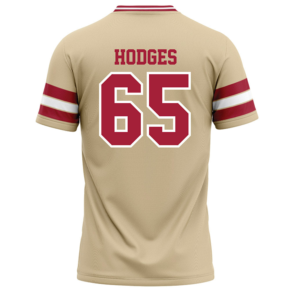 Oklahoma - NCAA Football : Ace Hodges - Cream Football Jersey-1