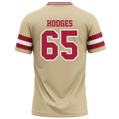 Oklahoma - NCAA Football : Ace Hodges - Cream Football Jersey-1