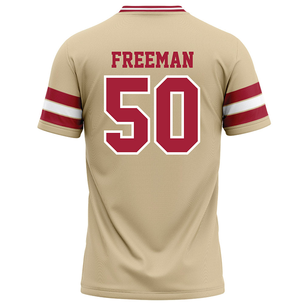 Oklahoma - NCAA Football : Seth Freeman - Cream Football Jersey-1