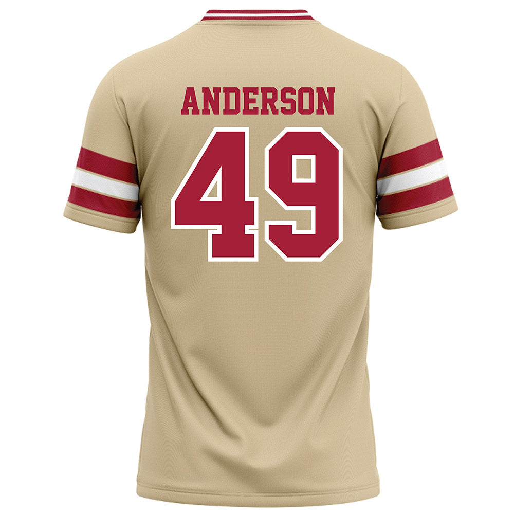Oklahoma - NCAA Football : Ben Anderson - Cream Football Jersey-1