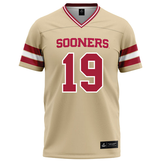 Oklahoma - NCAA Football : Jacobe Johnson - Cream Football Jersey-0