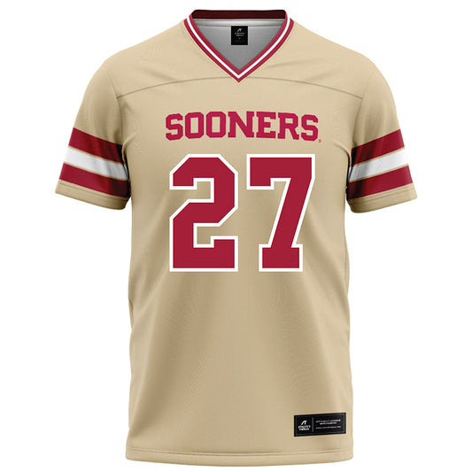 Oklahoma - NCAA Football : Trace Rudd - Cream Football Jersey-0