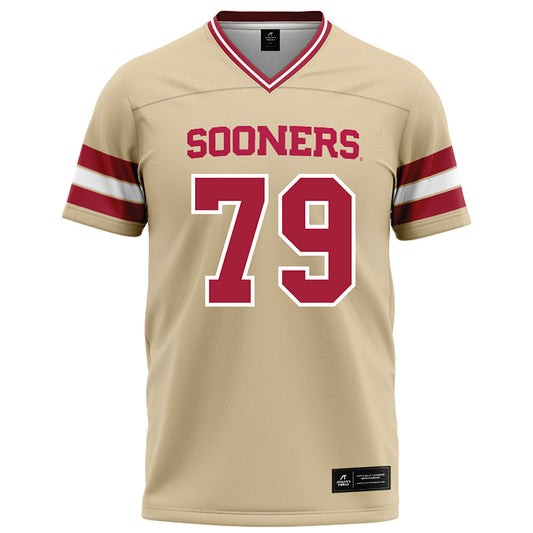 Oklahoma - NCAA Football : Jake Taylor - Cream Football Jersey-0
