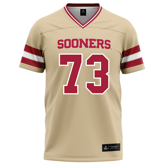 Oklahoma - NCAA Football : Deacon Schmitt - Cream Football Jersey-0