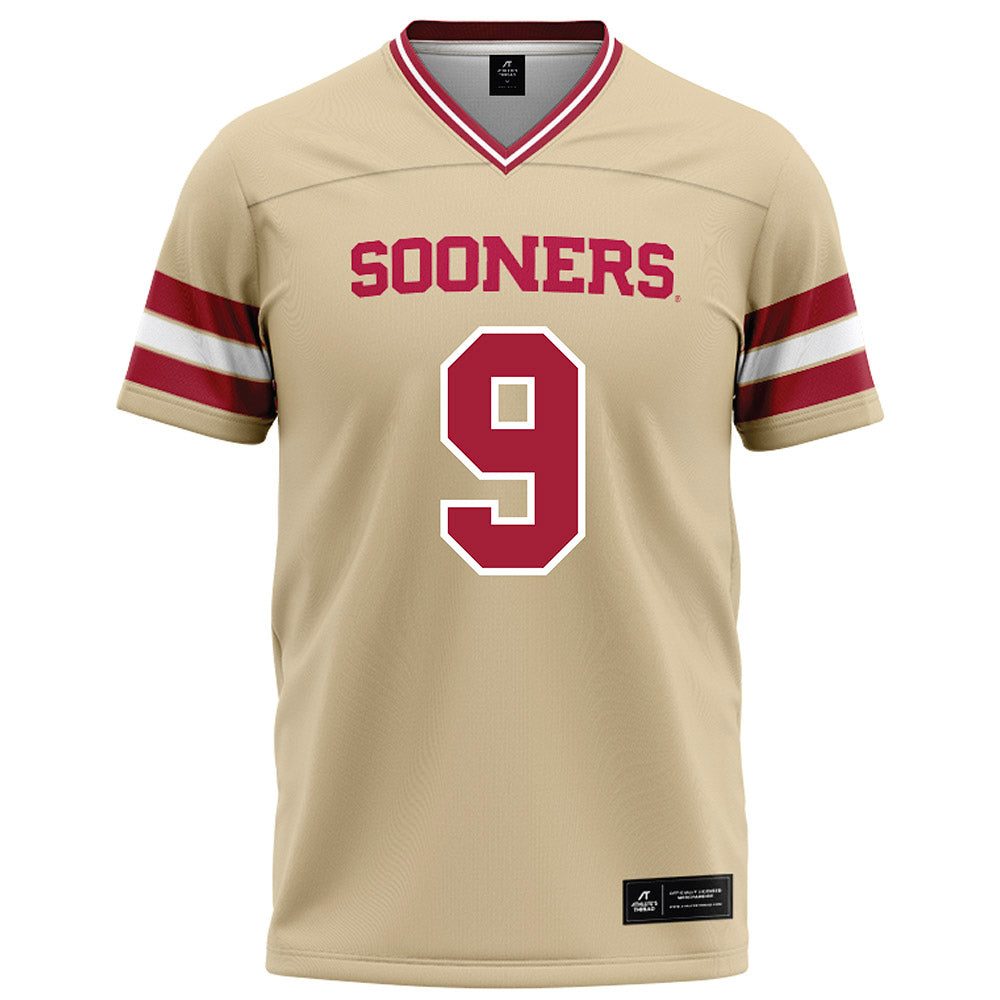Oklahoma - NCAA Football : Dakoda Fields - Cream Football Jersey-0