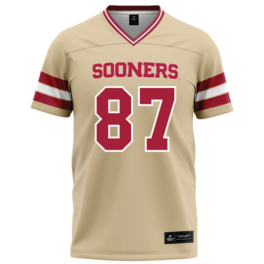 Oklahoma - NCAA Football : Jacob Ulrich - Cream Football Jersey-0