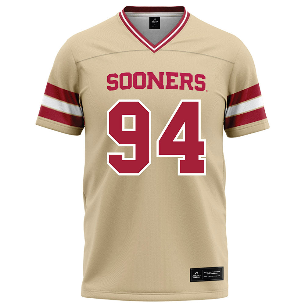 Oklahoma - NCAA Football : Kenny Ozowalu - Cream Football Jersey-0