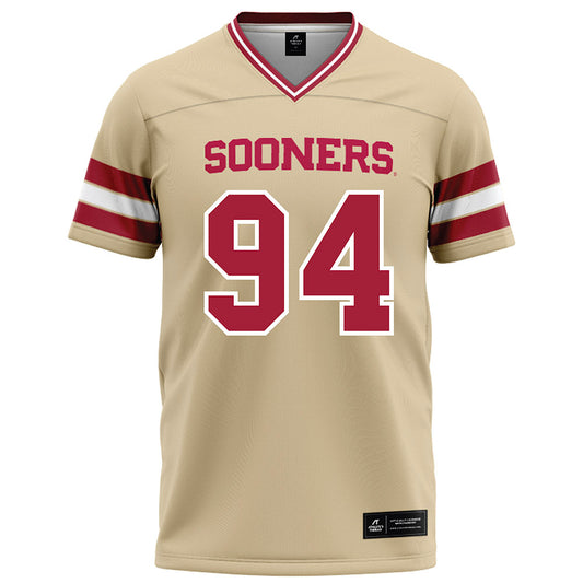 Oklahoma - NCAA Football : Kenny Ozowalu - Cream Football Jersey-0