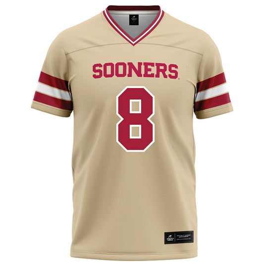Oklahoma - NCAA Football : Bowe Bentley - Cream Football Jersey-0