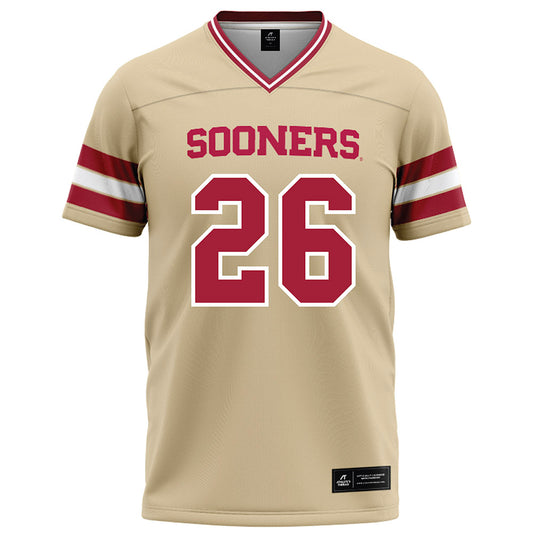 Oklahoma - NCAA Football : Leonard Webster - Cream Football Jersey-0
