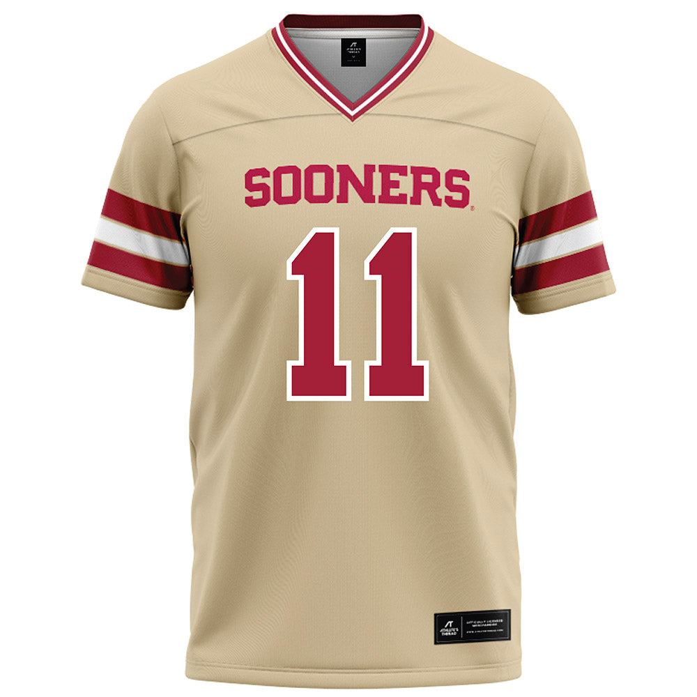 Oklahoma - NCAA Football : Kristan Moore - Cream Football Jersey-0