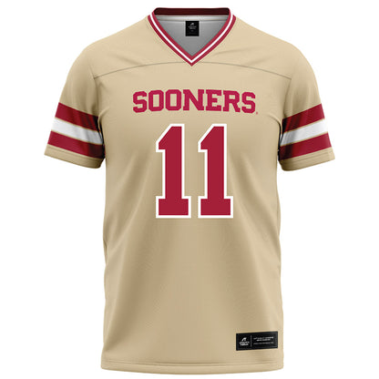 Oklahoma - NCAA Football : Kristan Moore - Cream Football Jersey-0