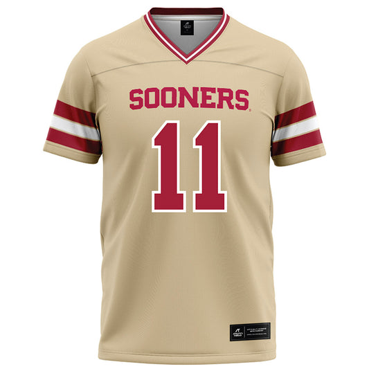 Oklahoma - NCAA Football : Kristan Moore - Cream Football Jersey-0